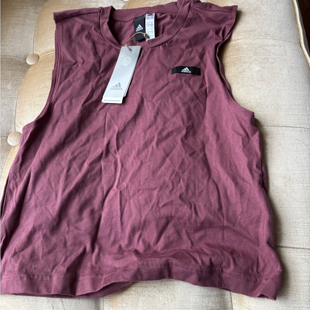 BRAND MEW ADIDAS W BF TANK MULTI SPORTE QUIET CRIMSON TANK TOP SZ XS